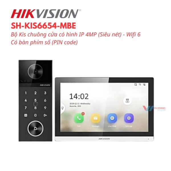 Chuông Cửa Hikvision SH-KIS6654-MBE 4MP