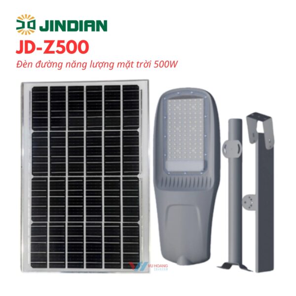 Đèn Năng Lượng Mặt Trời JINDIAN JD-Z500 Sáng 20 Giờ/Đêm
