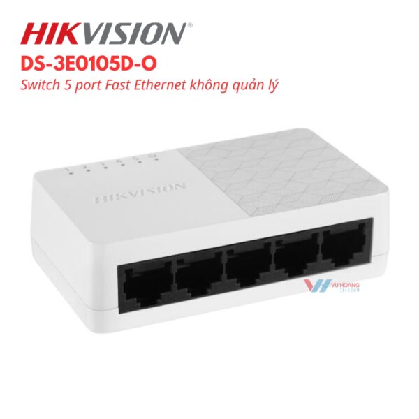 Switch HIKVISION DS-3E0105D-O 5 Cổng Cắm Là Dùng