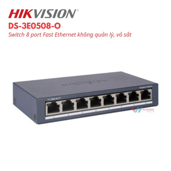 Switch HIKVISION DS-3E0508-O Gigabit 8 Cổng Chống Sét