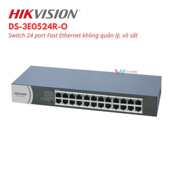Switch HIKVISION DS-3E0524R-O 24 Cổng Gigabit 48Gbps