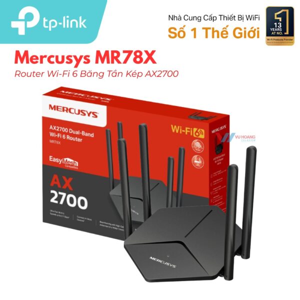 Router Wi-Fi 6 Mercusys MR78X