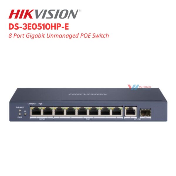 Switch Hikvision DS-3E0510HP-E Hi-PoE 90W giá tốt