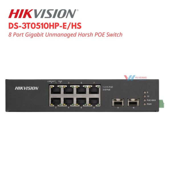Switch Hikvision DS-3T0510HP-E/HS Hi-PoE 90W giá tốt