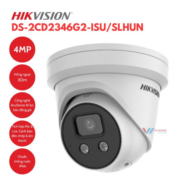 Camera IP Hikvision DS-2CD2346G2-ISU/SLHUN 4MP AcuSense